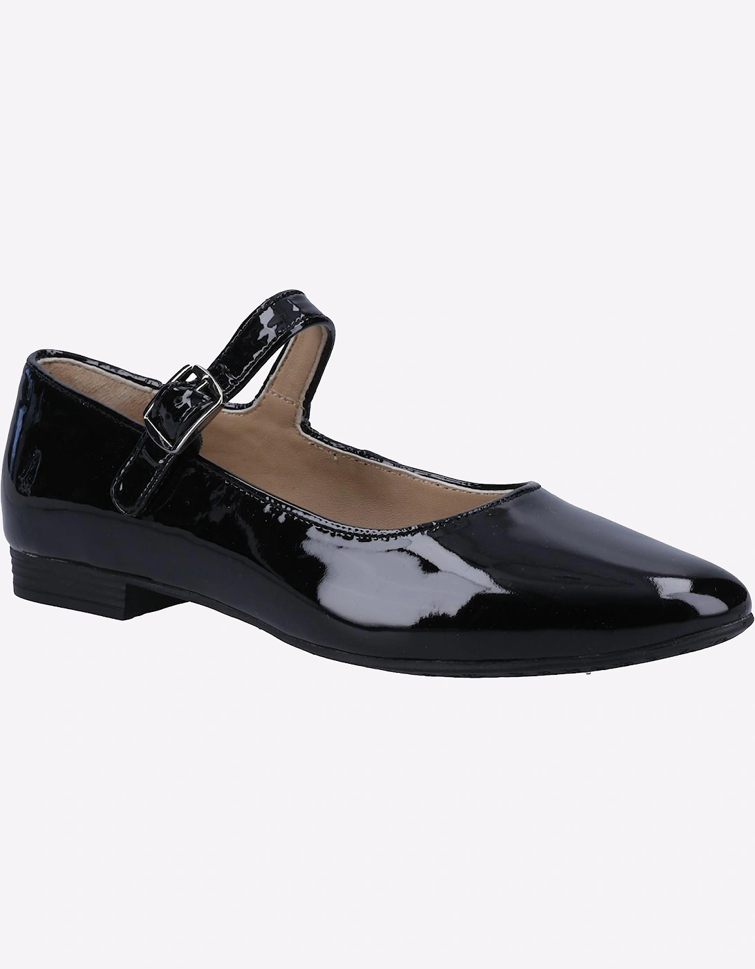 Hush Puppies Melissa Memoery Foam Womens Shoes Patent Black