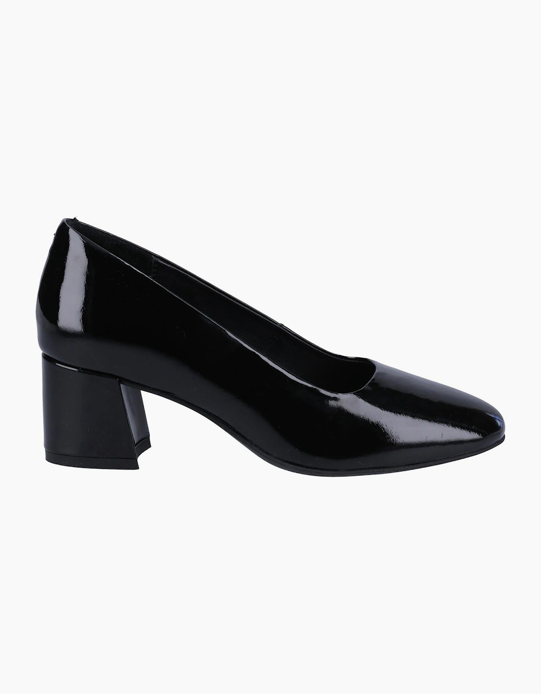 Hush Puppies Alicia Leather Womens Shoes Black
