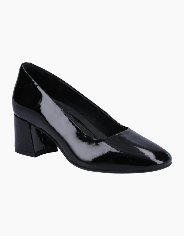 Hush Puppies Alicia Leather Womens Shoes Black