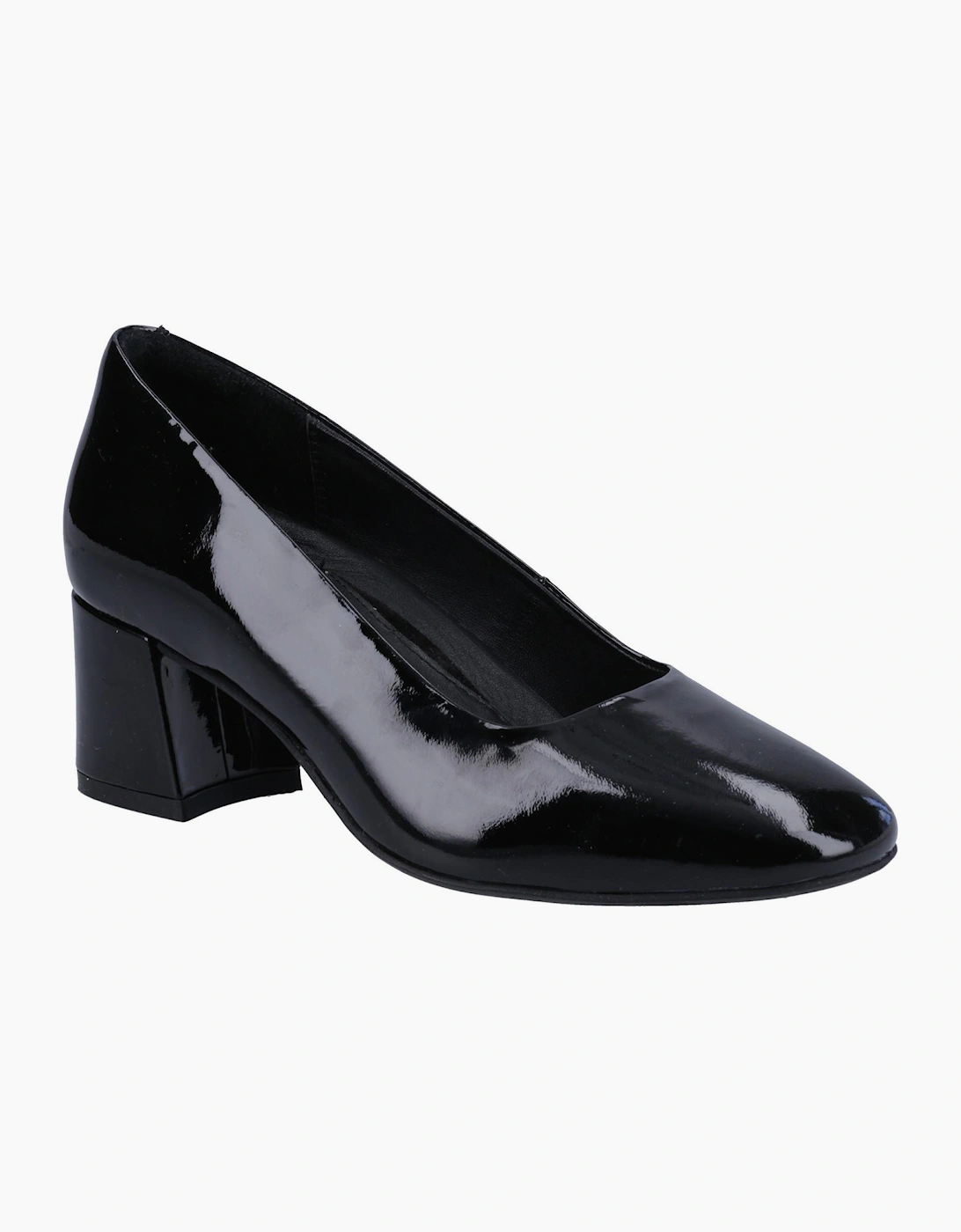 Hush Puppies Alicia Leather Womens Shoes Black