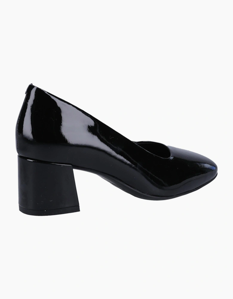 Hush Puppies Alicia Leather Womens Shoes Black