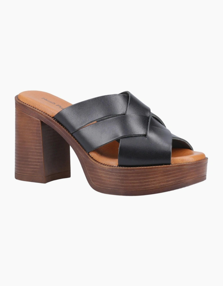 Hush Puppies Gigi Womens Leather Sandals Black