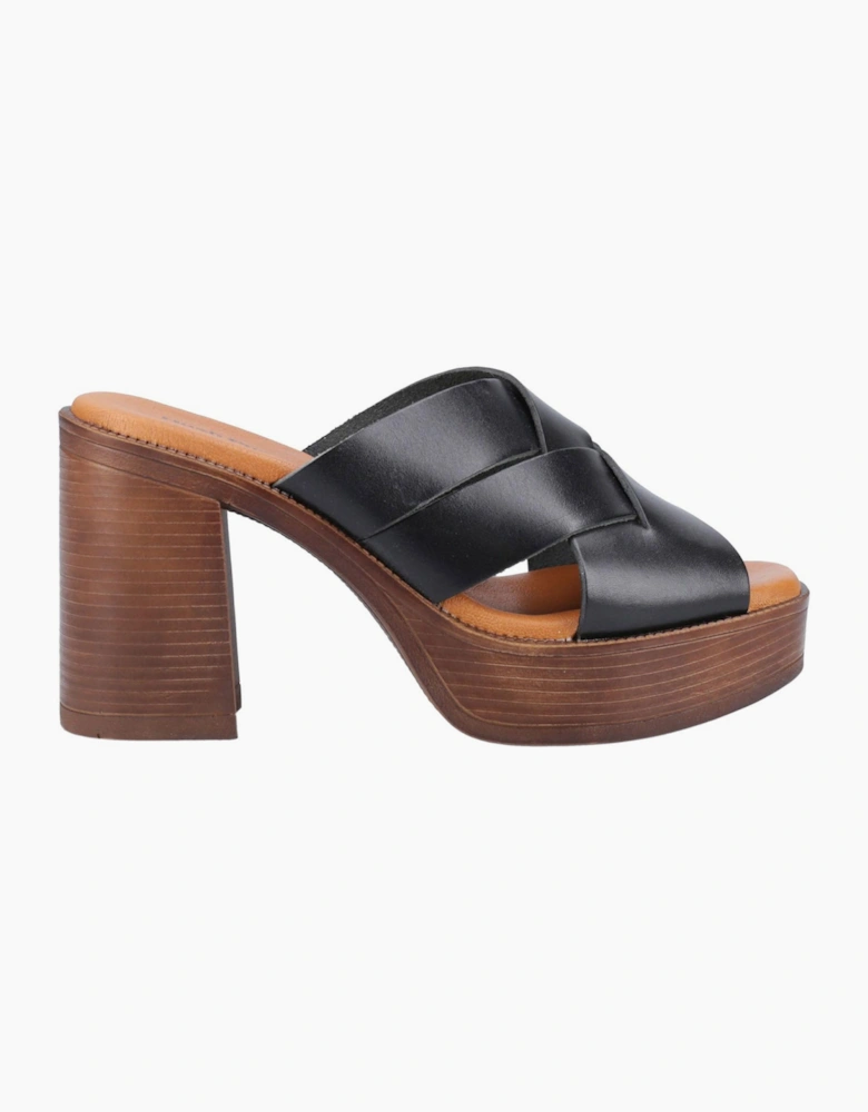 Hush Puppies Gigi Womens Leather Sandals Black