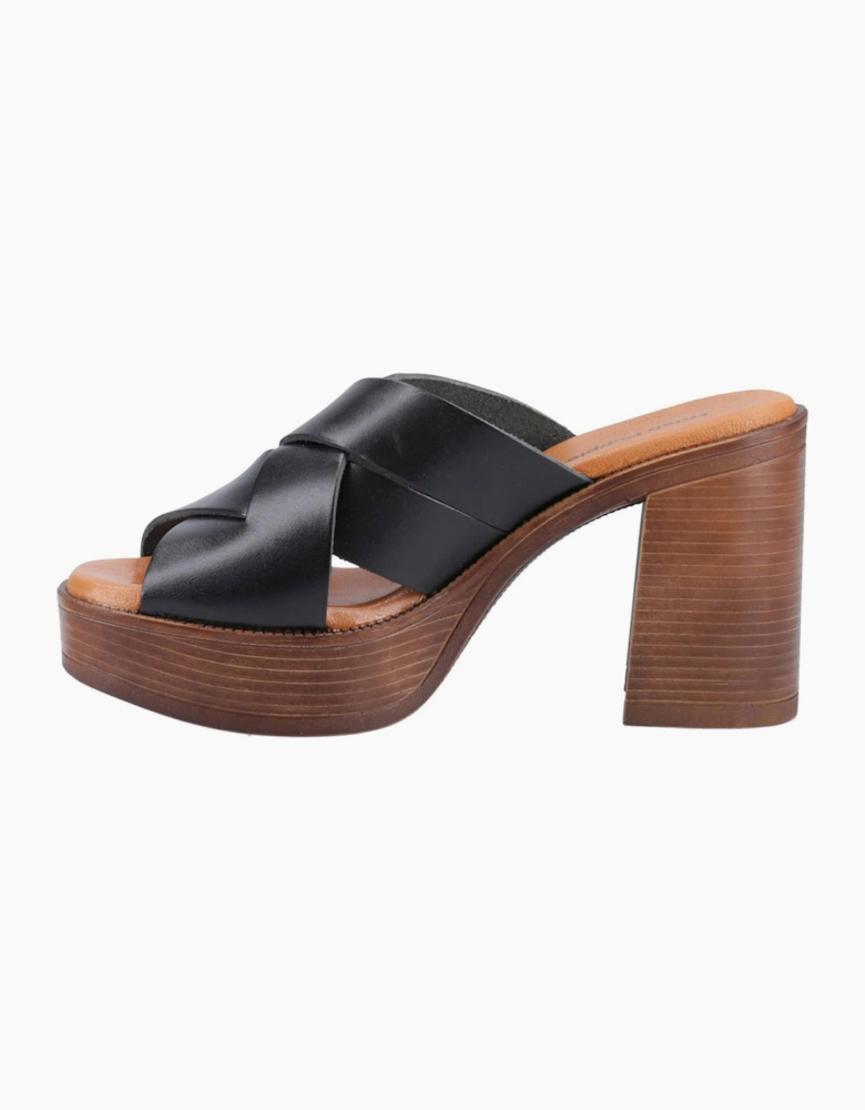 Hush Puppies Gigi Womens Leather Sandals Black