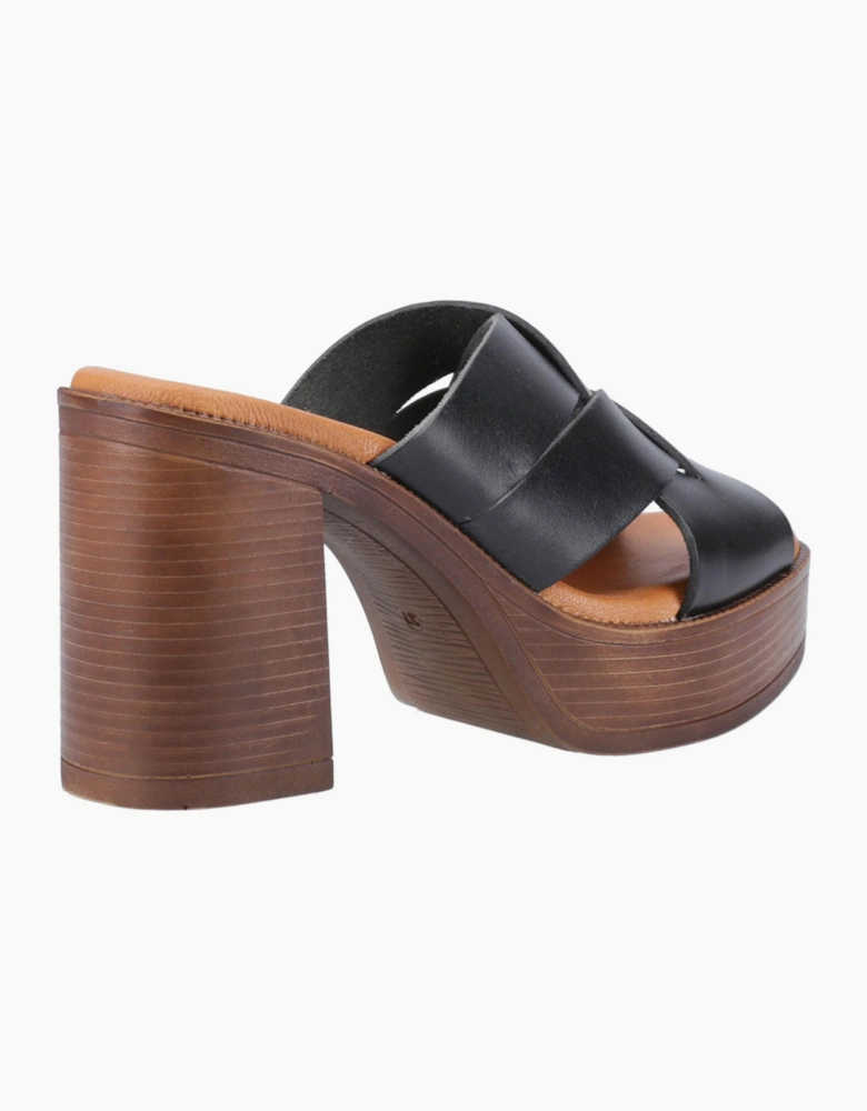 Hush Puppies Gigi Womens Leather Sandals Black