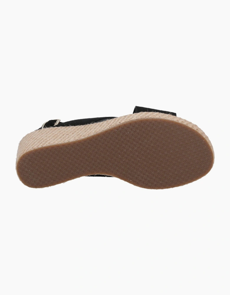 Hush Puppies Perrie Womens Leather Sandals Black