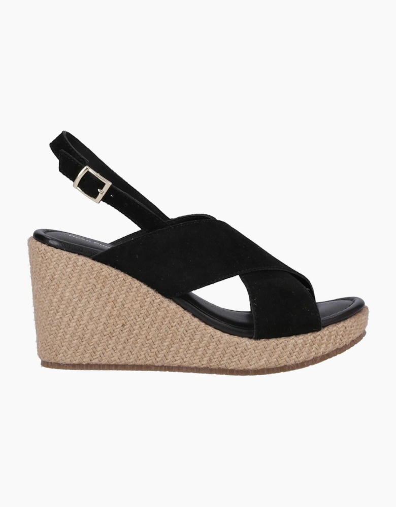 Hush Puppies Perrie Womens Leather Sandals Black