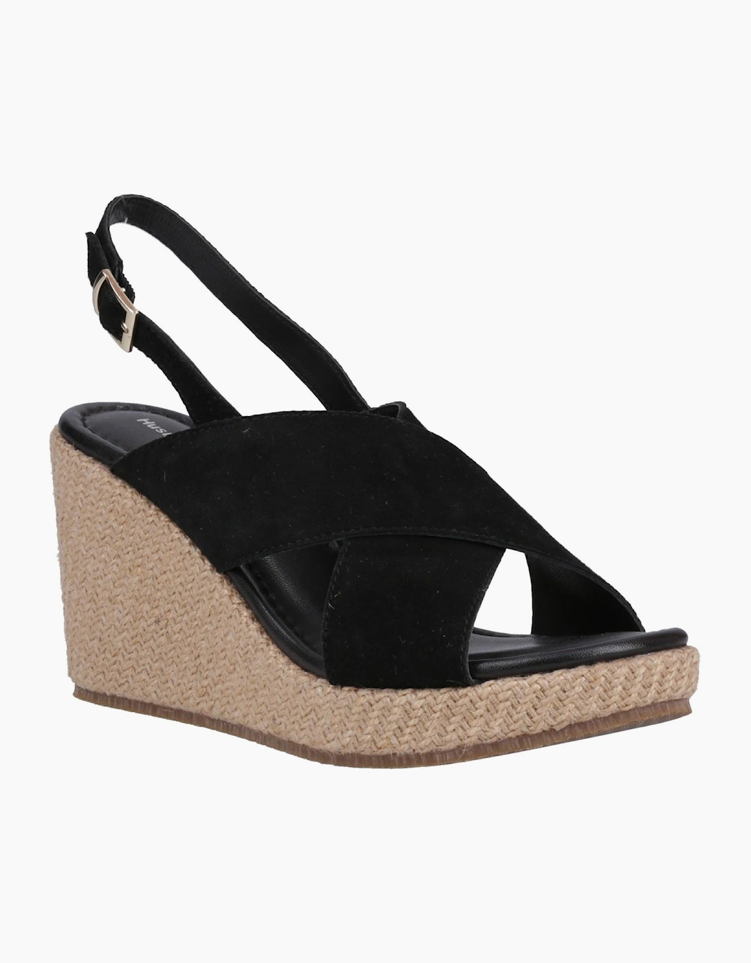 Hush Puppies Perrie Womens Leather Sandals Black