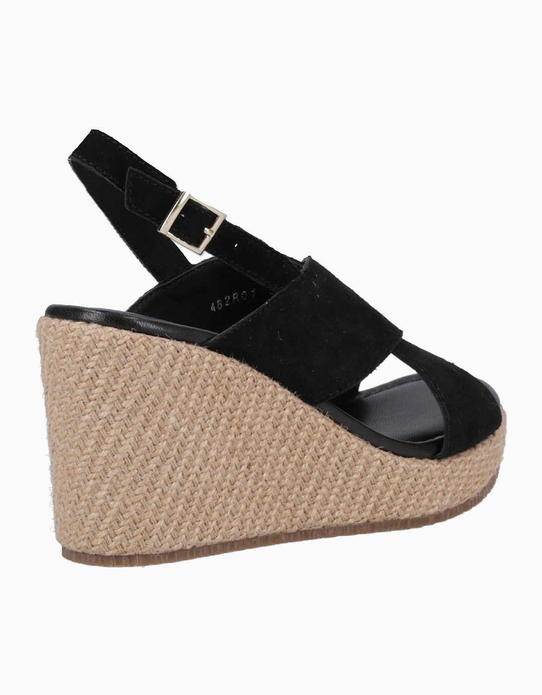 Hush Puppies Perrie Womens Leather Sandals Black