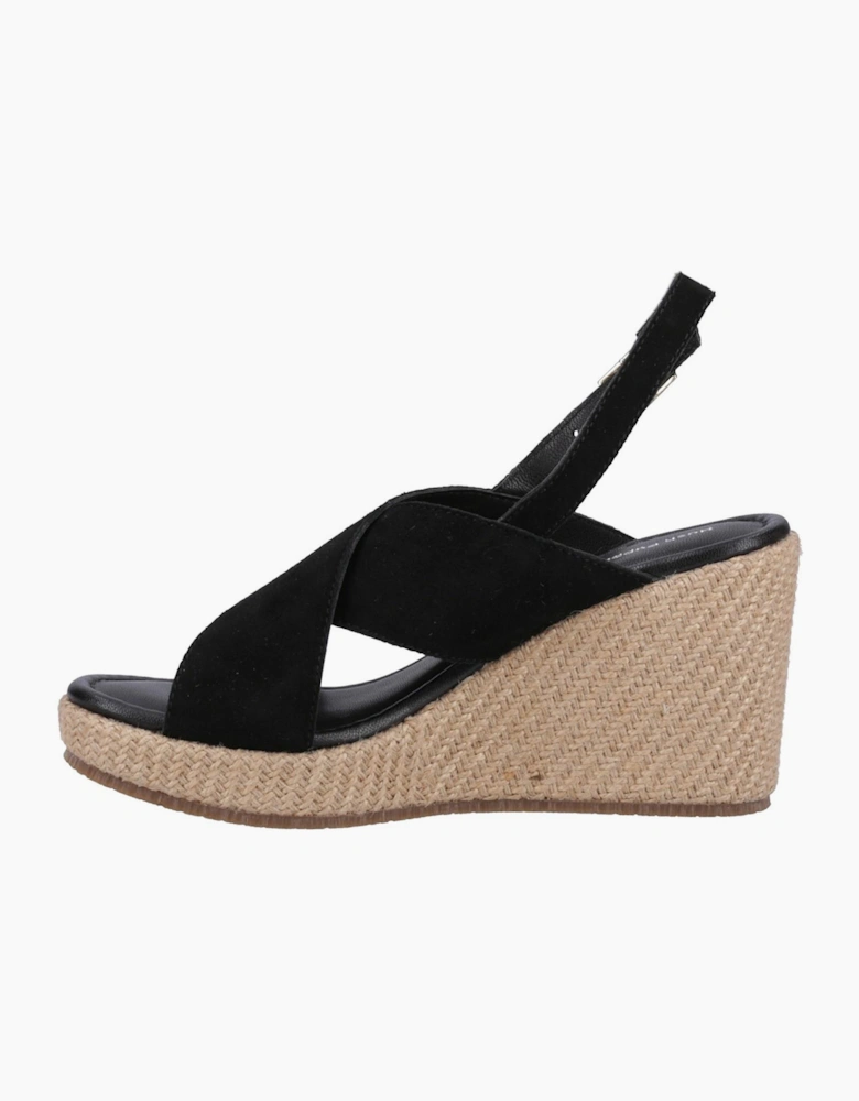 Hush Puppies Perrie Womens Leather Sandals Black