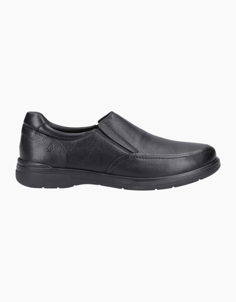 Hush Puppies Matthew Leather Mens Shoes Black