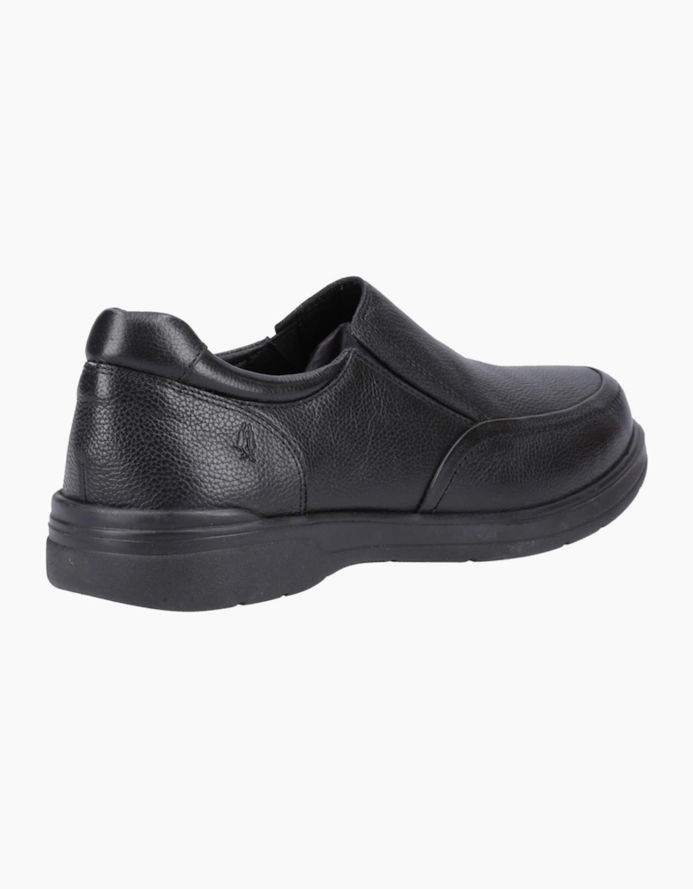 Hush Puppies Matthew Leather Mens Shoes Black