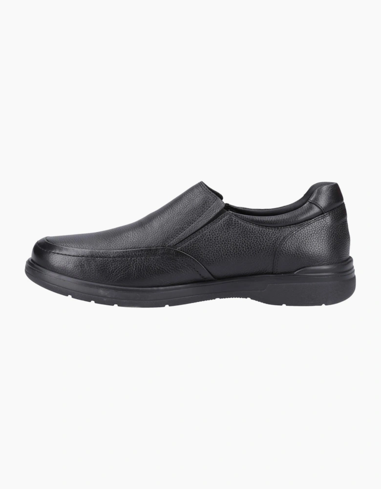 Hush Puppies Matthew Leather Mens Shoes Black