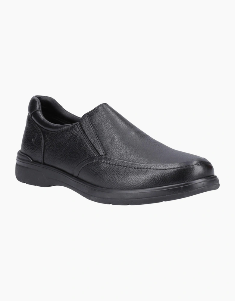 Hush Puppies Matthew Leather Mens Shoes Black