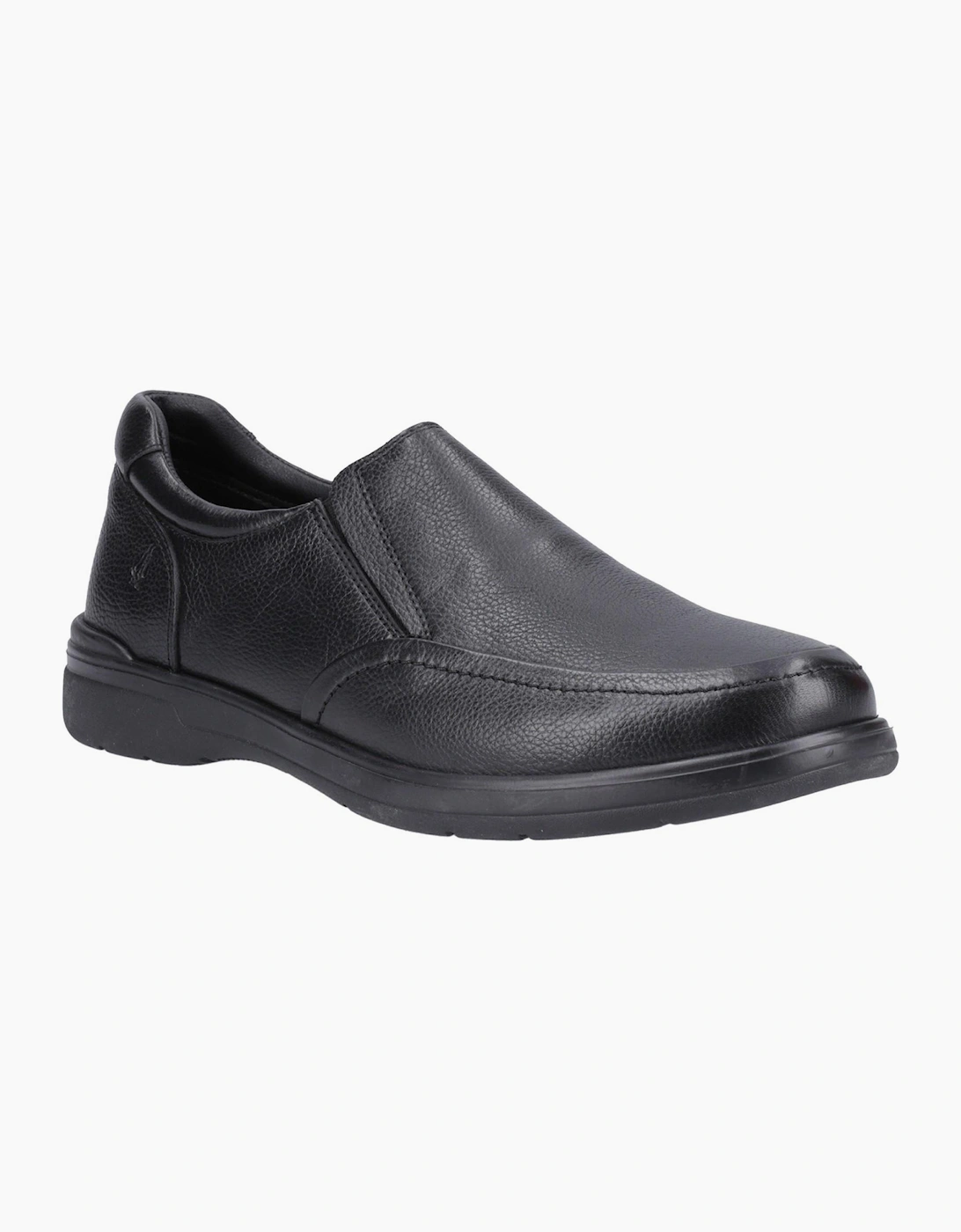 Hush Puppies Matthew Leather Mens Shoes Black