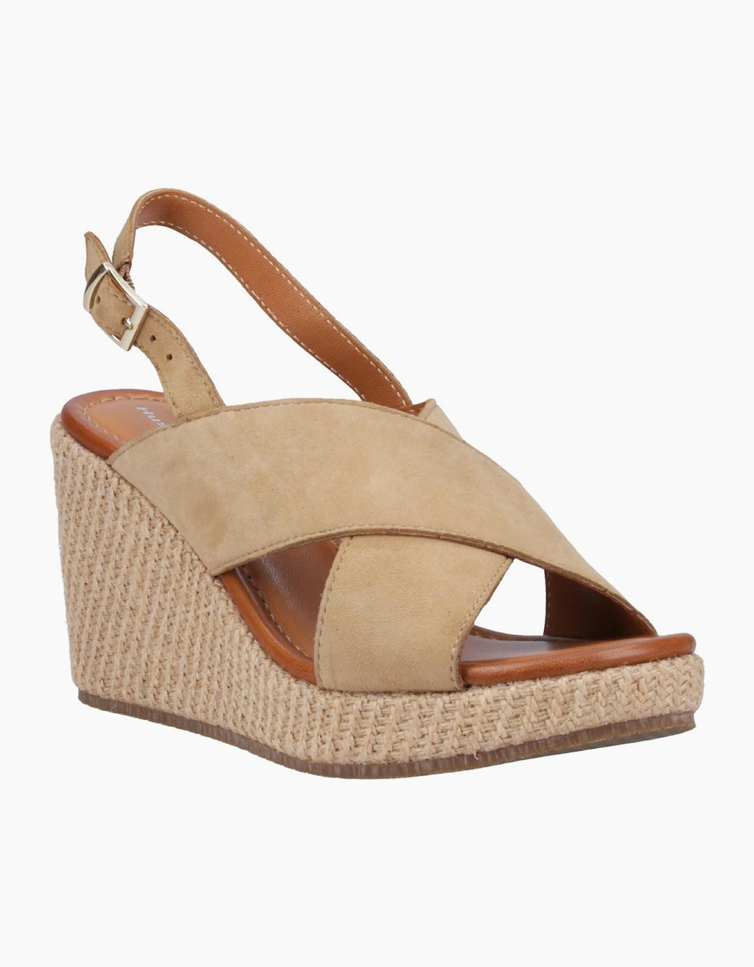 Hush Puppies Perrie Womens Leather Sandals Taupe