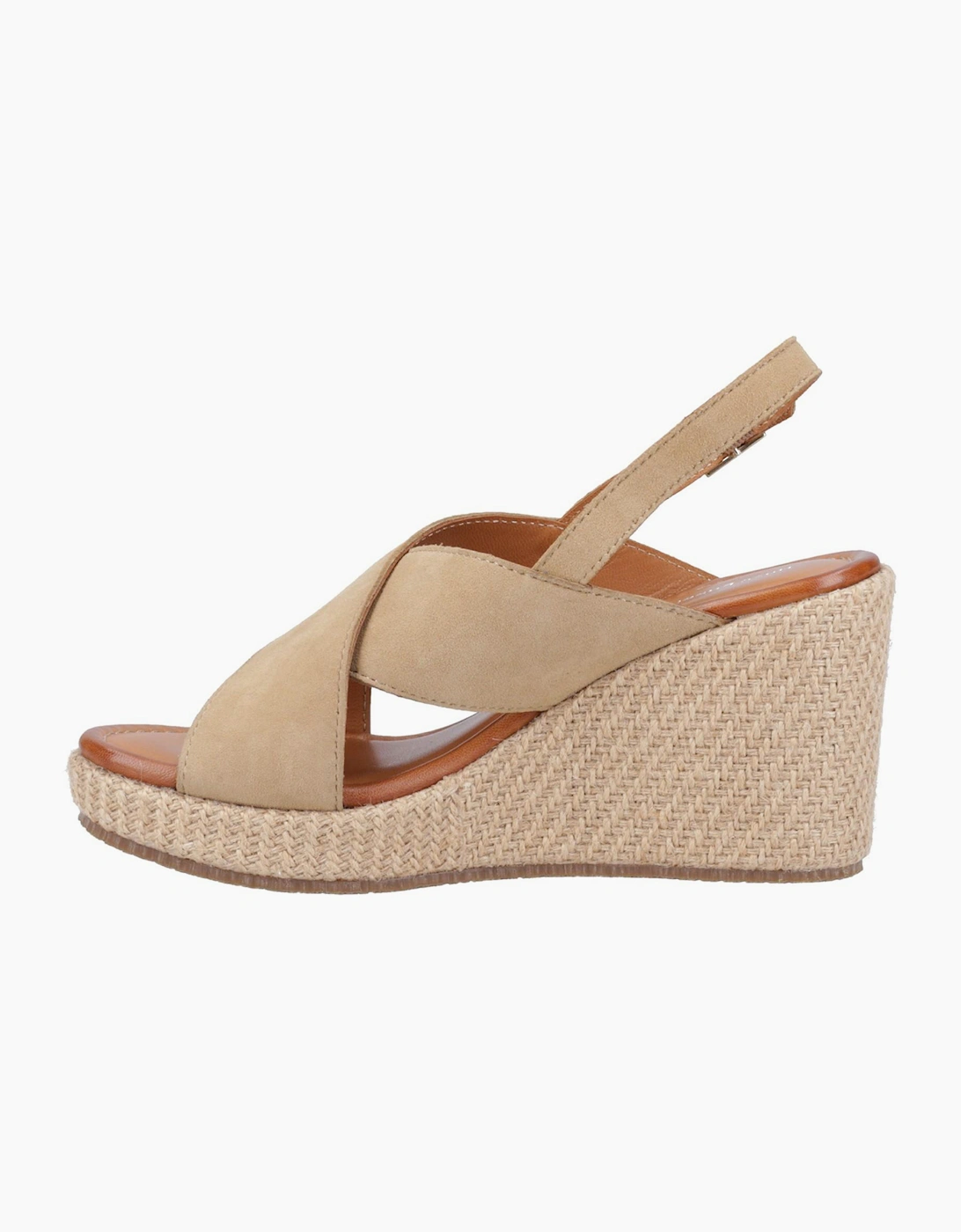 Hush Puppies Perrie Womens Leather Sandals Taupe
