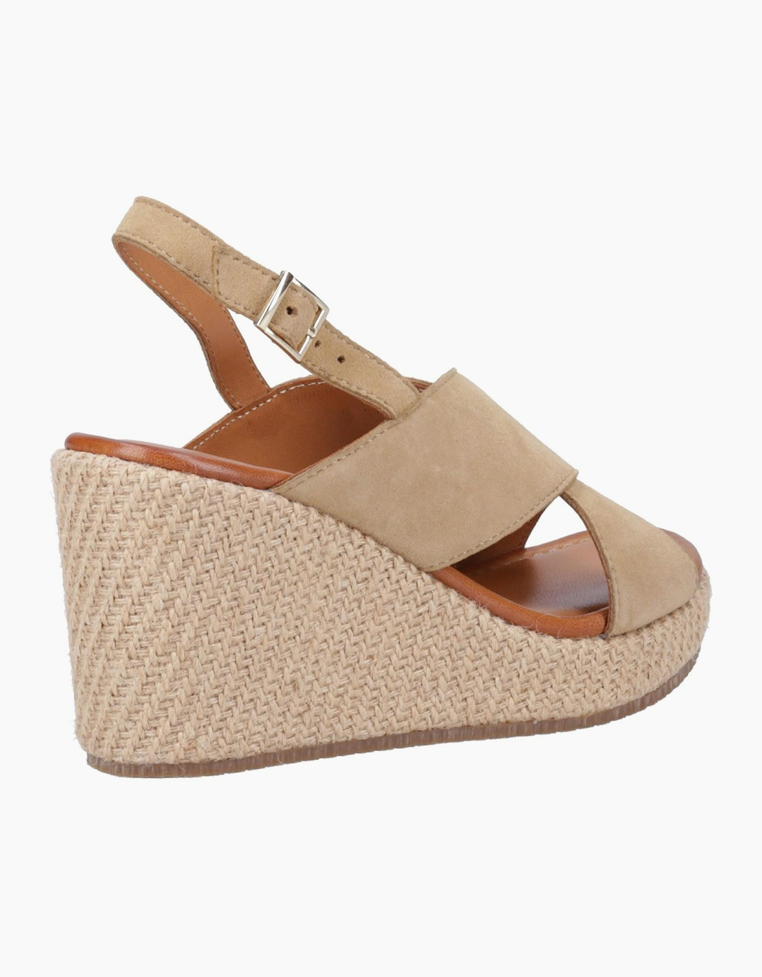 Hush Puppies Perrie Womens Leather Sandals Taupe