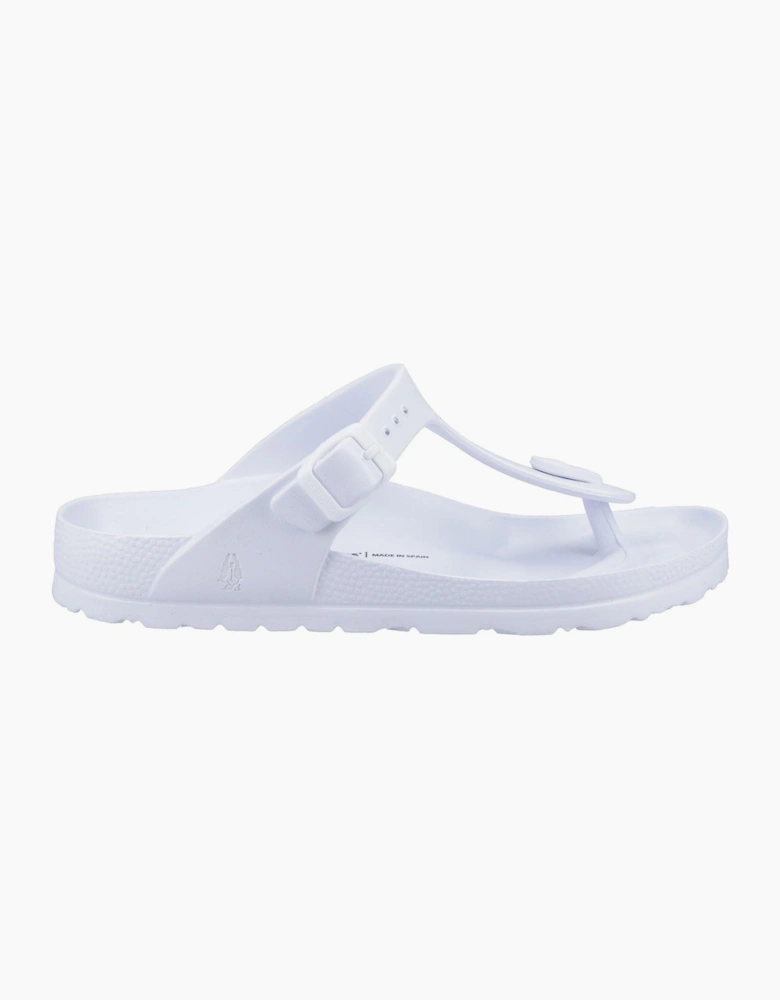 Hush Puppies Lizzie Toe-Post Womens Sandals White