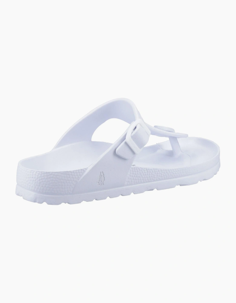 Hush Puppies Lizzie Toe-Post Womens Sandals White