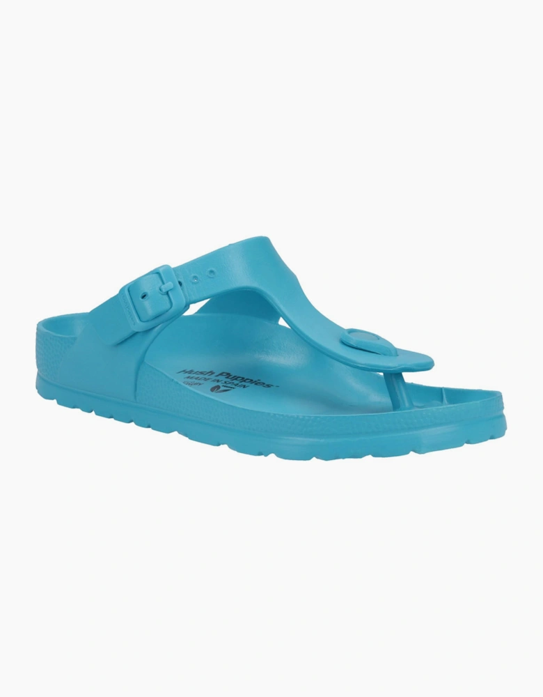 Hush Puppies Lizzie Toepost Womens Sandals Teal