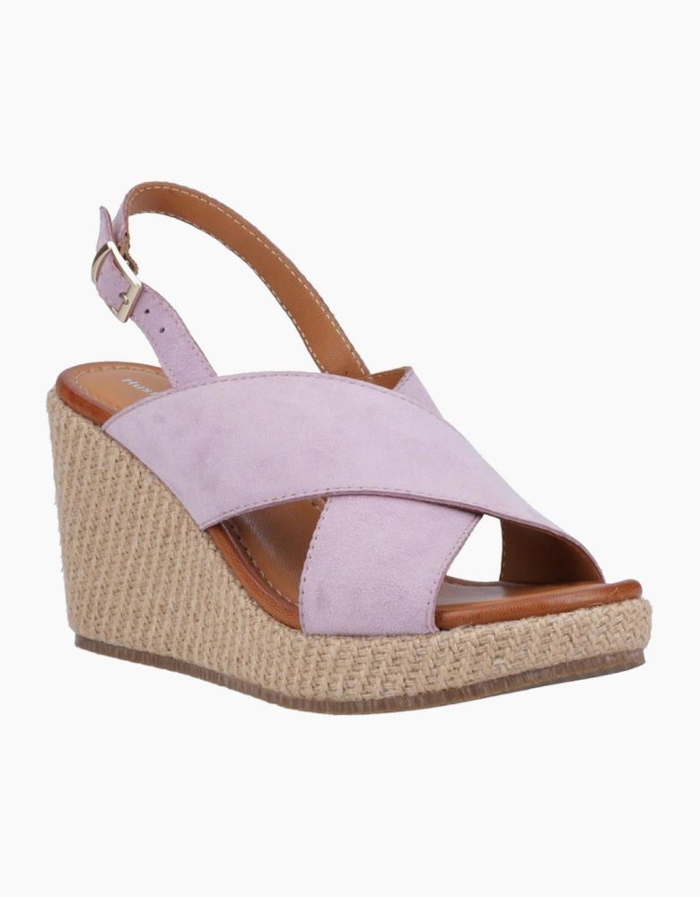 Hush Puppies Perrie Womens Leather Sandals Lilac