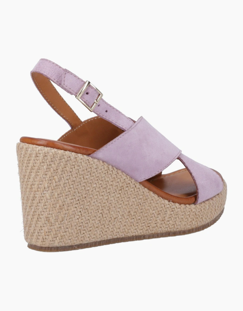 Hush Puppies Perrie Womens Leather Sandals Lilac