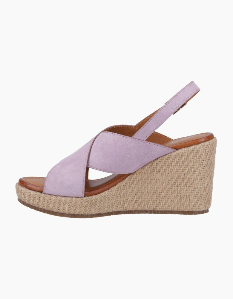 Hush Puppies Perrie Womens Leather Sandals Lilac