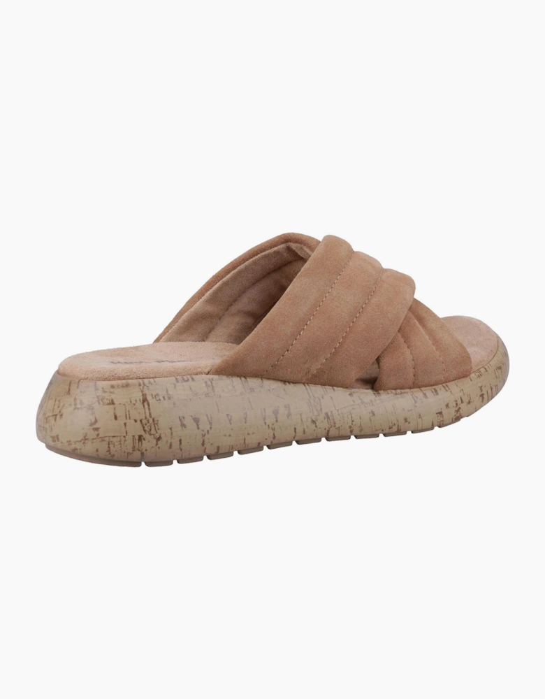 Hush Puppies Sarah Slide Womens Sandals Tan