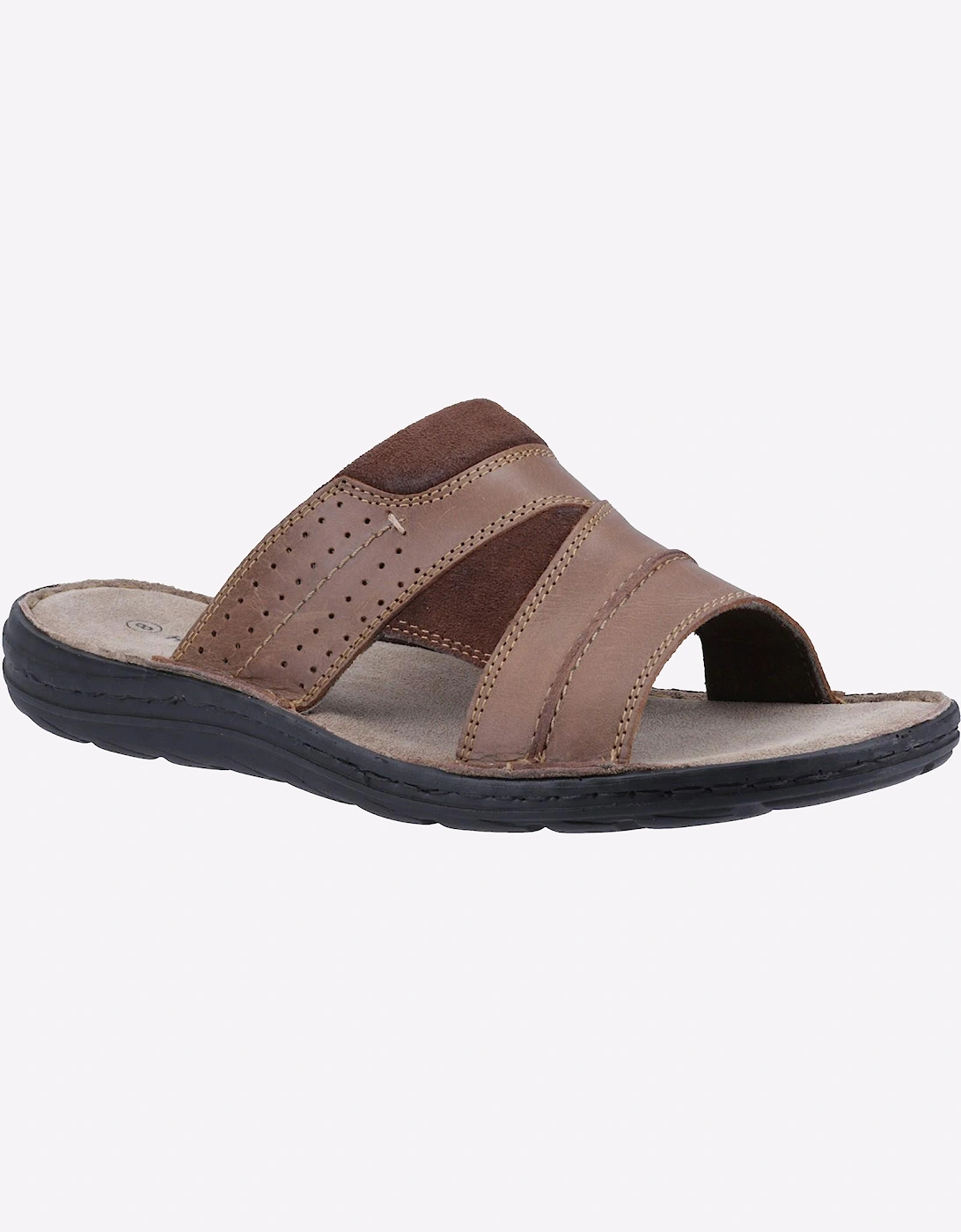 Hush Puppies Archer Leather Mens Sandals Tan