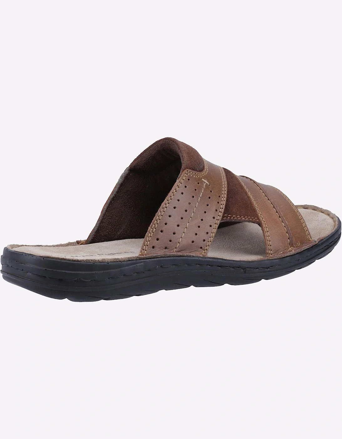 Hush Puppies Archer Leather Mens Sandals Tan