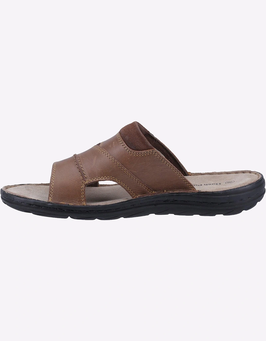 Hush Puppies Archer Leather Mens Sandals Tan