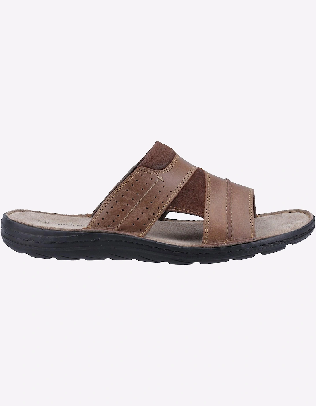 Hush Puppies Archer Leather Mens Sandals Tan