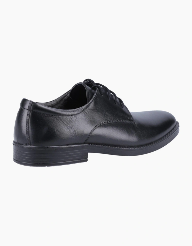 Hush Puppies Neal Leather Mens Shoes Black