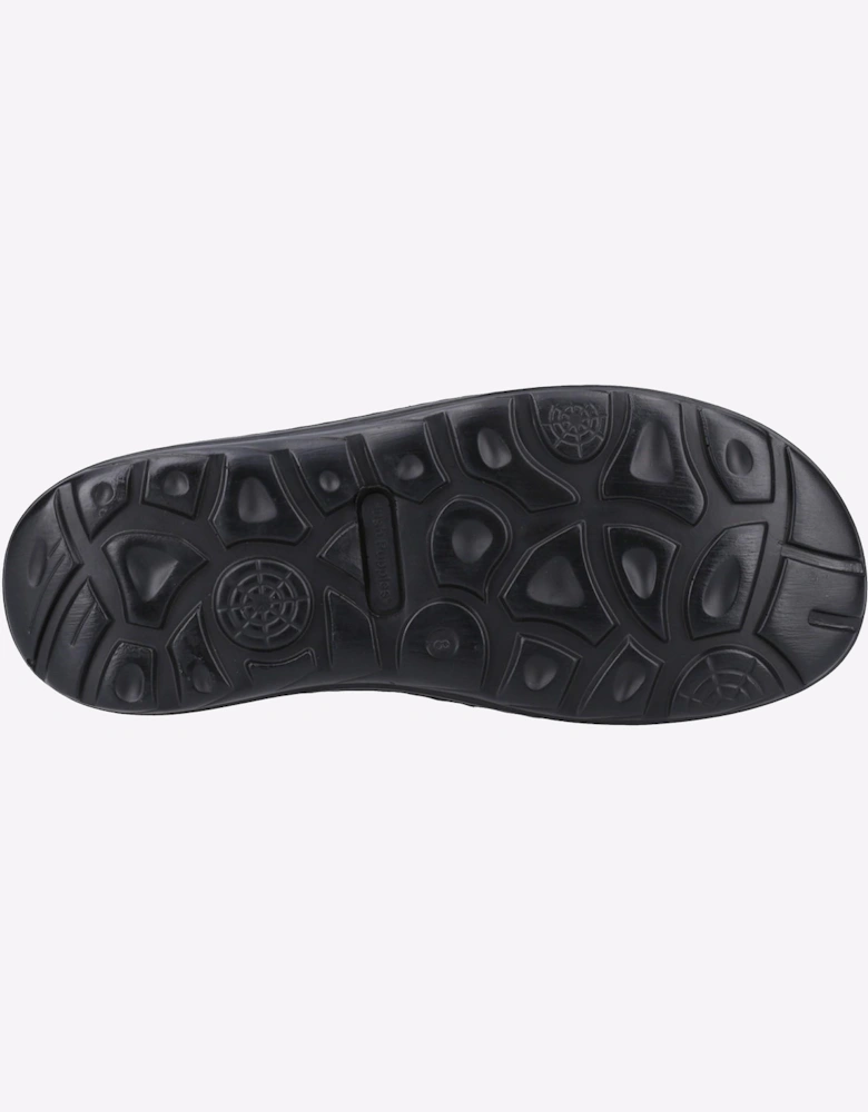 Hush Puppies Archer Leather Mens Sandals Black