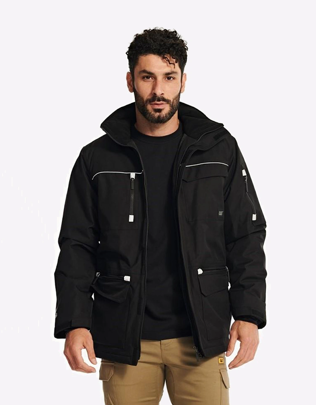 Caterpillar Insulated Work Parker Mens Black