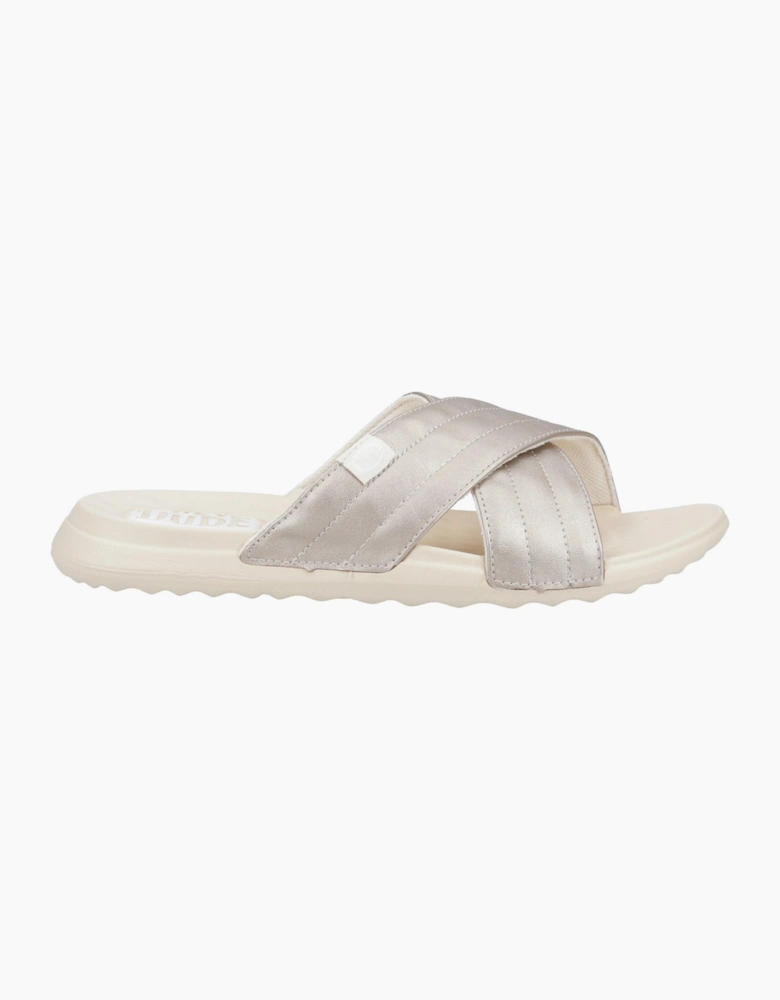 Hey Dude Christi Slide Womens Metallic