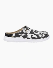 White/Black Cow Print