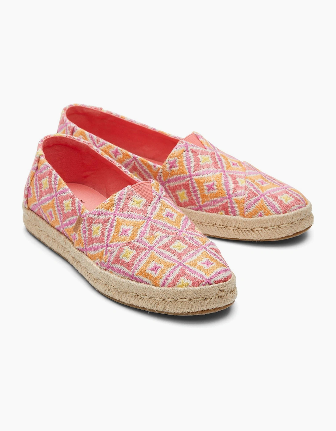 Toms Alpargata Rope 2.0 Womens Shoes Shell Pink