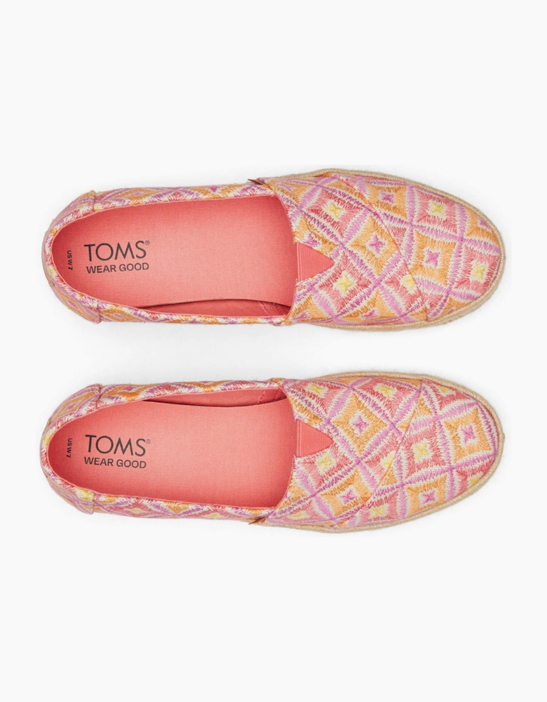 Toms Alpargata Rope 2.0 Womens Shoes Shell Pink