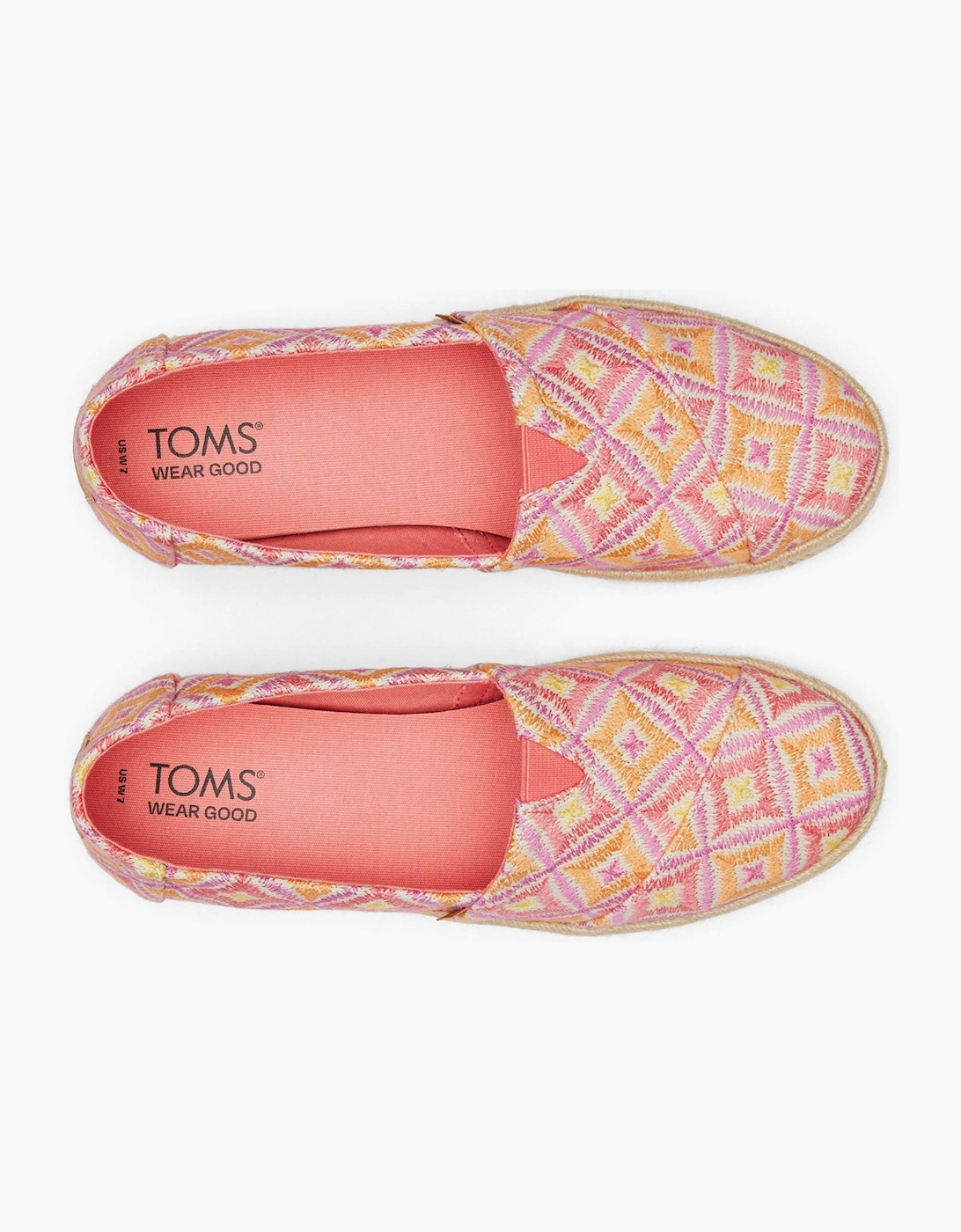 Toms Alpargata Rope 2.0 Womens Shoes Shell Pink