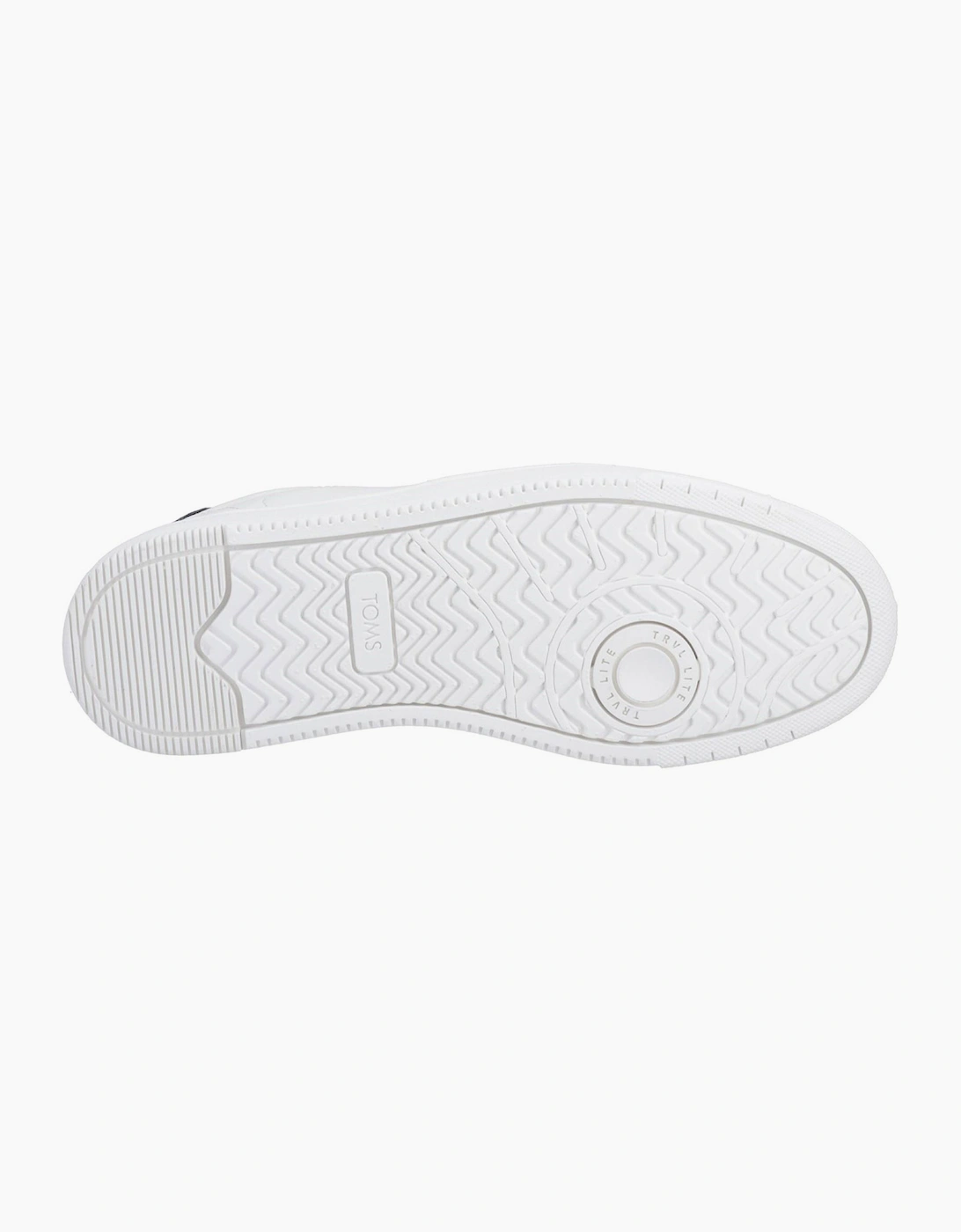 Toms TRVL LITE Mens Court Trainers White / Black