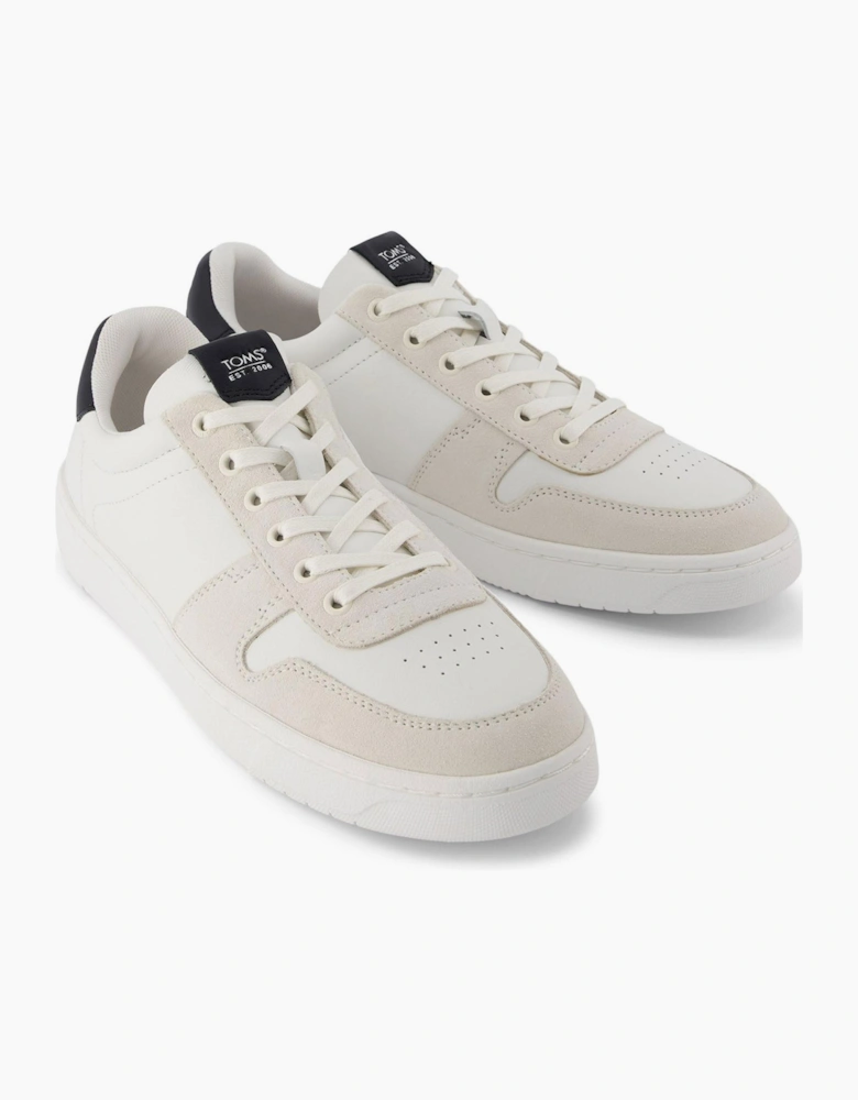 Toms TRVL LITE Mens Court Trainers White / Black