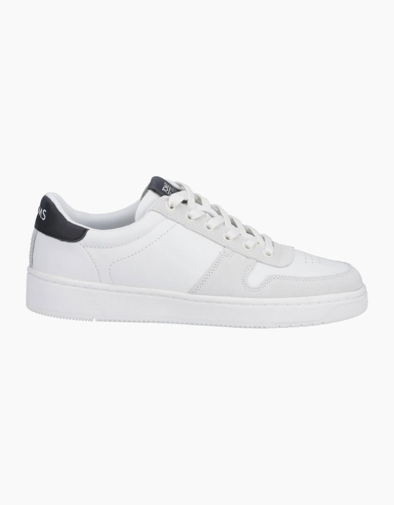 Toms TRVL LITE Mens Court Trainers White / Black