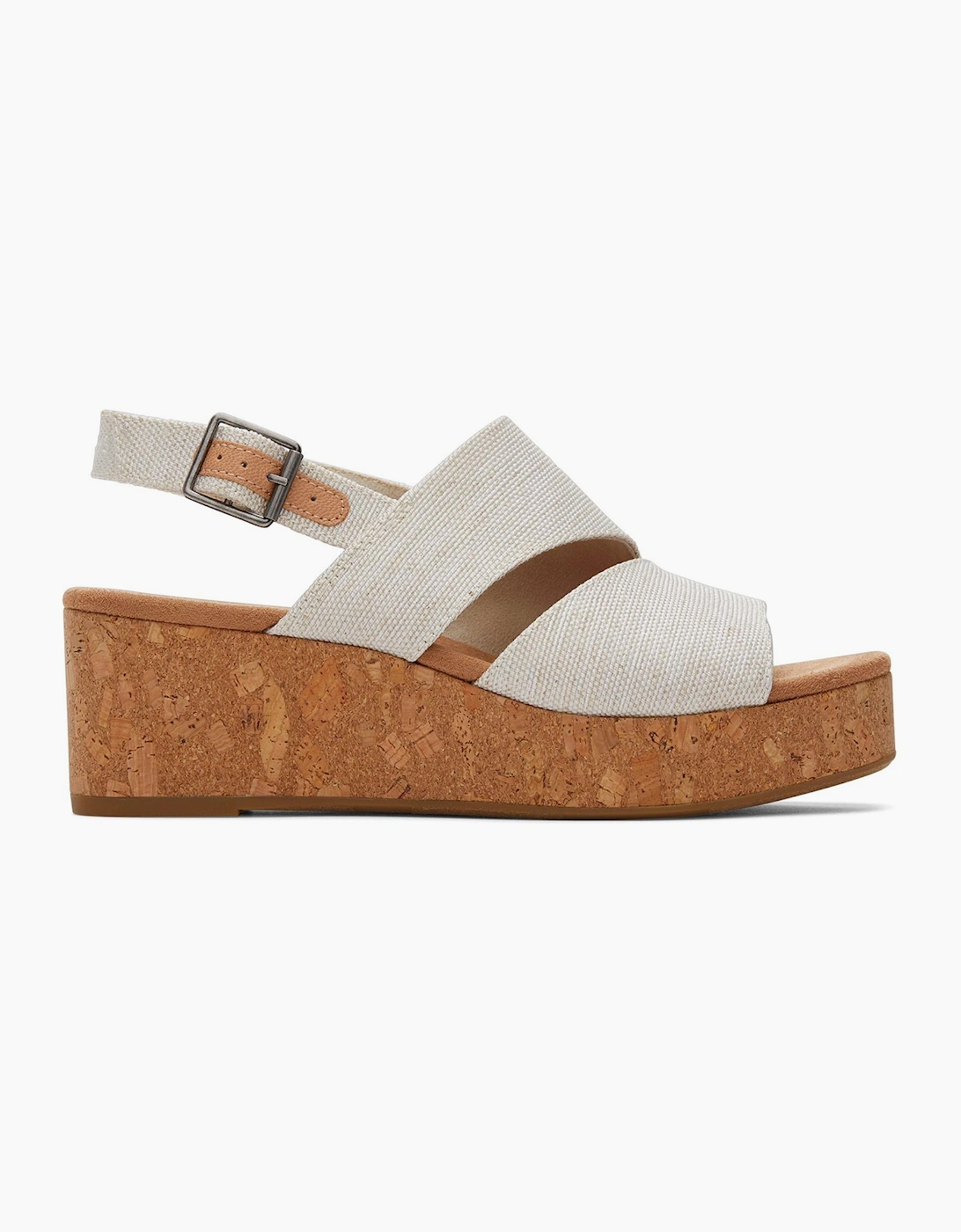 TOMS Women's Toms Claudine Womens Wedge Sandals Natural - Cream