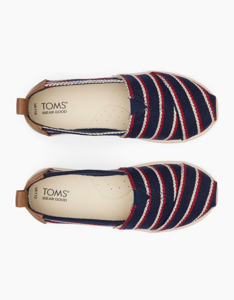 Toms Alpargata Kids Shoes Navy