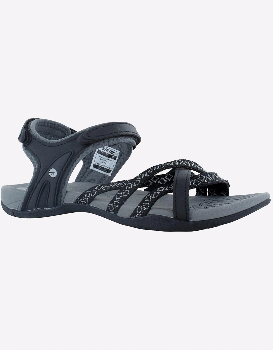Hi-Tec Savanna II Sandal Womens Black/Charcoal
