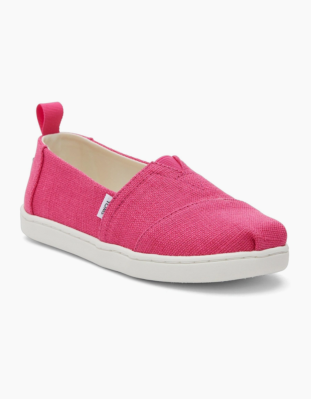 Toms Alpargata Junior Girls Shoes Fuchsia / Pink