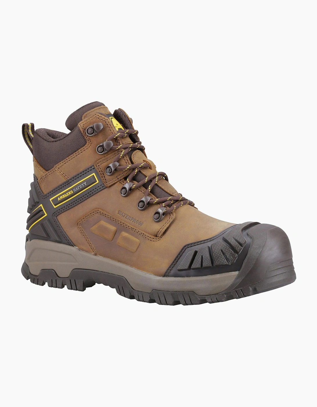 Amblers Safety Amblers Quarry Waterproof Safety Boots Mens Brown
