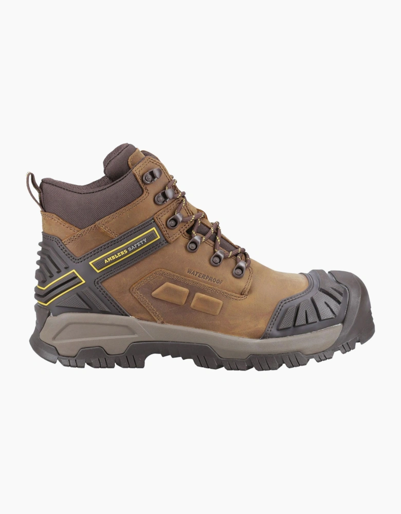 Amblers Safety Amblers Quarry Waterproof Safety Boots Mens Brown